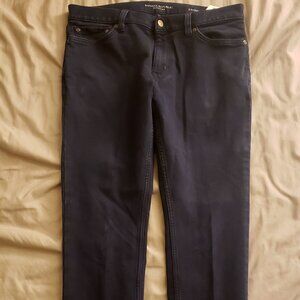 Banana Republic Skinny Traveler Pant Navy Blue